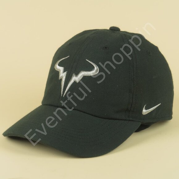Nike Other - Nike Court Rafa Aerobill Hat Mens Black Adjustable Heritage 86